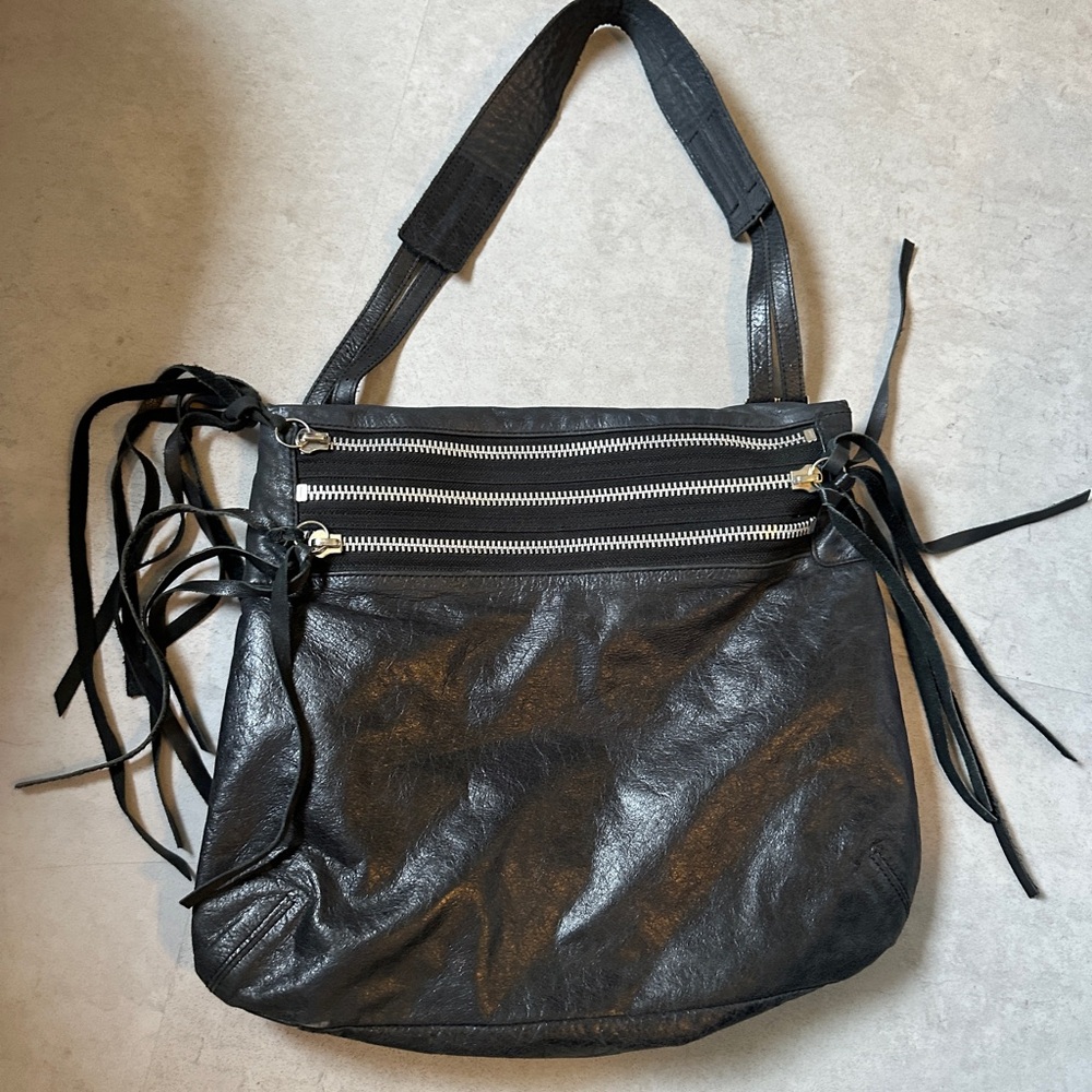 Grunge style Foley and Corinna slouchy 3 zipper…